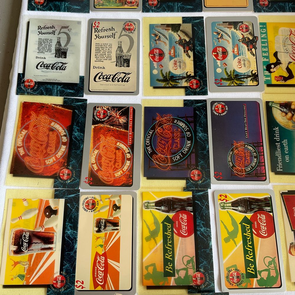 ADVERTISING COKE Coca-Cola Phone Cards SPRINT Cels Premier E...